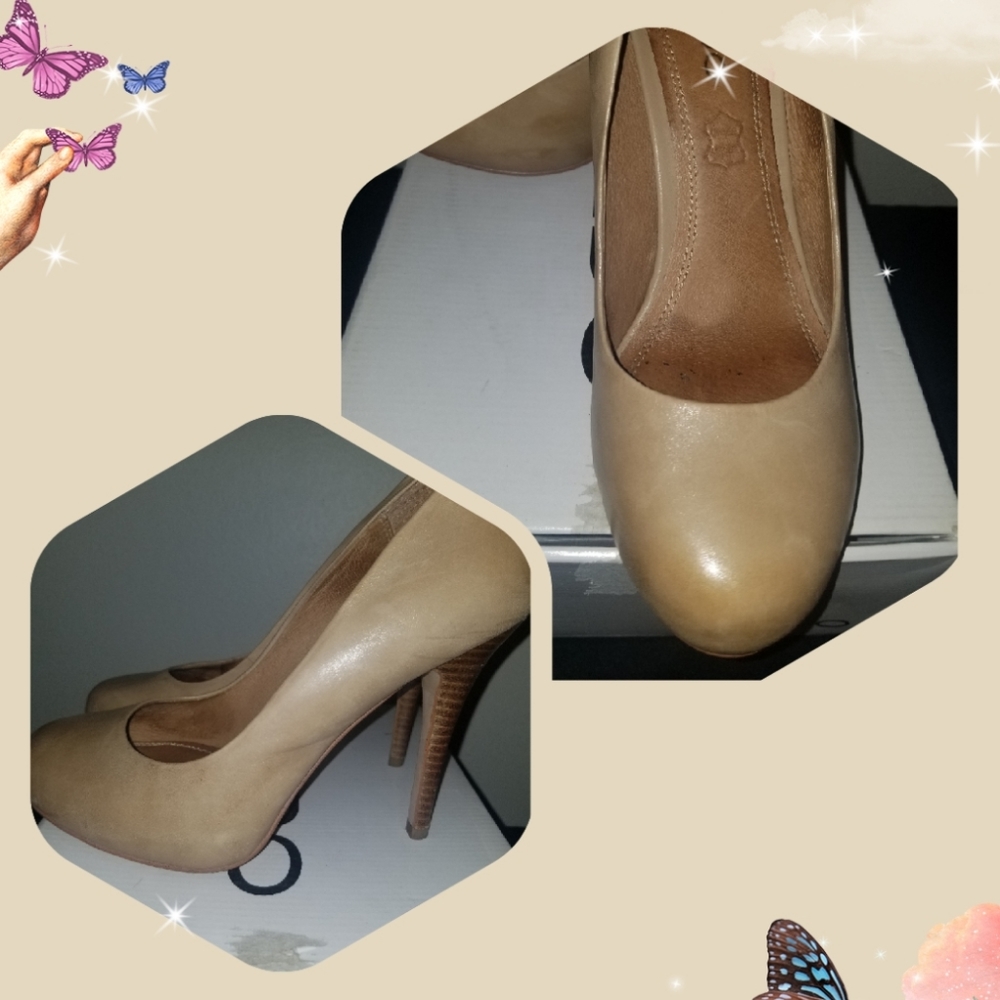 Aldo Bessodio Nude Platform Heel Shoes